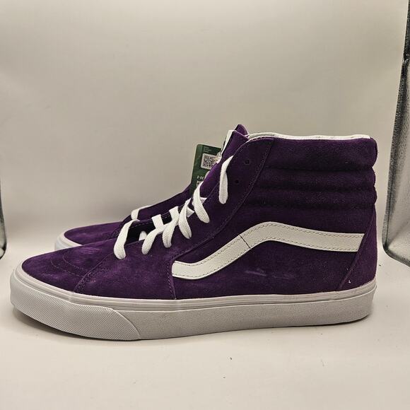 VANS MEN\'S 11.5 SK8-Hi PIG SUEDE ACAI PURPLE RARE SNEAKERS NWOB main image 6
